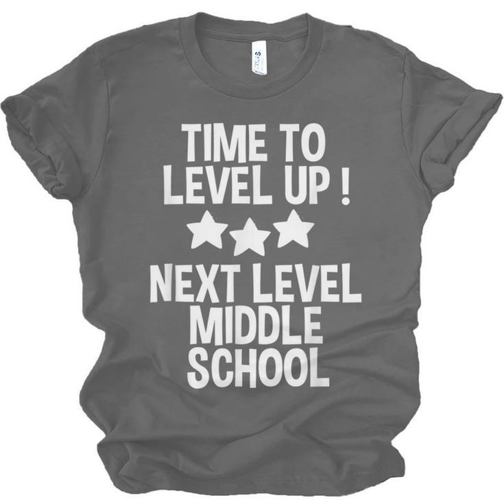 Level Up Middle School 5th Grade Graduation Party Unisex Jersey T-Shirt