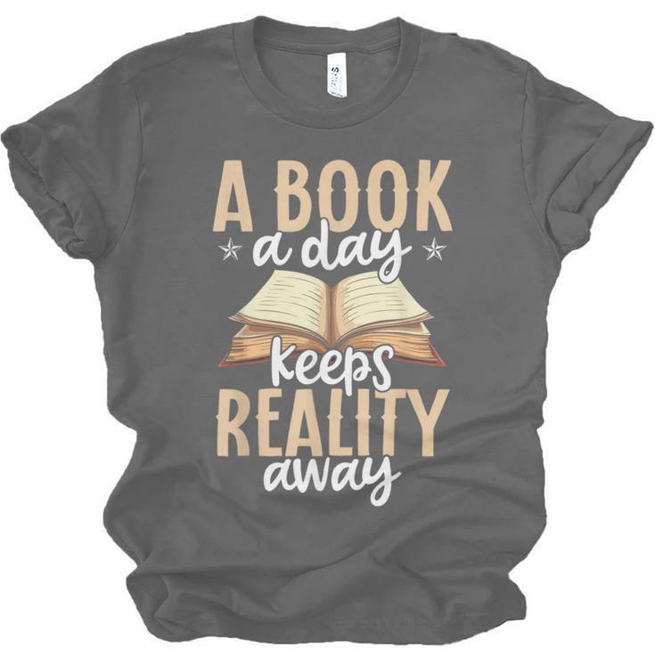 Librarian A Book A Day For Book Lover Reading Library Unisex Jersey T-Shirt