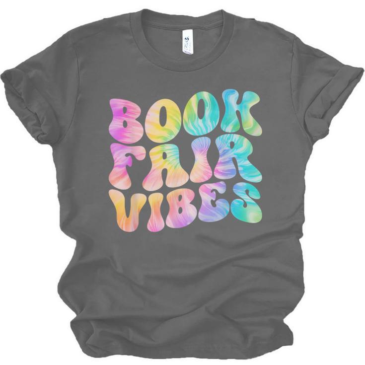 Library Book Fair Vibe Tie Dye School Reading Nostalgic Unisex Jersey T-Shirt Library Book Fair Vibe Tie Dye School Reading Nostalgic Unisex Jersey T-Shirt