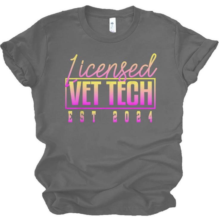 Licensed Vet Tech Veterinary Technician Graduation 2024 Unisex Jersey T-Shirt