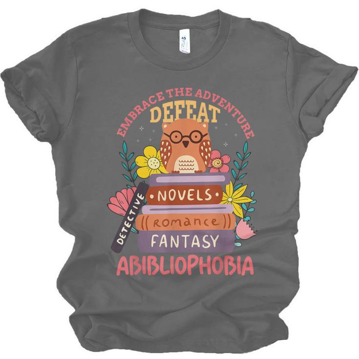 Literature Abibliophobia Book Reader Unisex Jersey T-Shirt