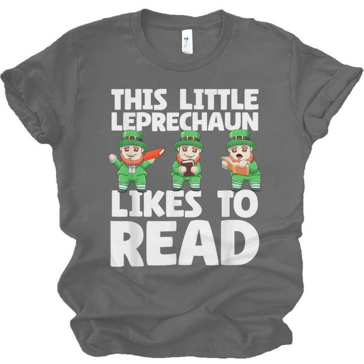 This Little Leprechaun Likes To Read St Patrick's Day Book Unisex Jersey T-Shirt This Little Leprechaun Likes To Read St Patrick's Day Book Unisex Jersey T-Shirt