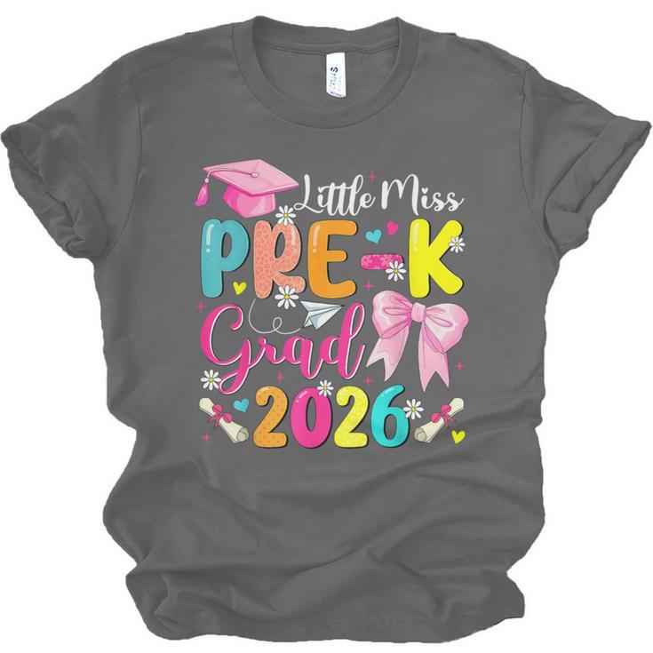 Little Miss Pre-K Grad 2026 Preschool Graduation Kids Girls Unisex Jersey T-Shirt