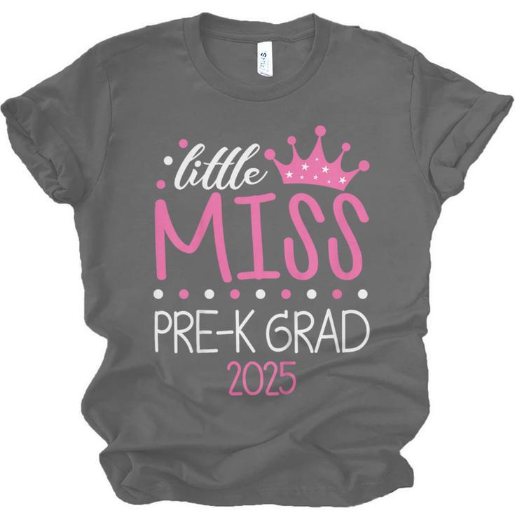 Little Miss Pre-K Grad Preschool Prek Graduation 2025 Unisex Jersey T-Shirt
