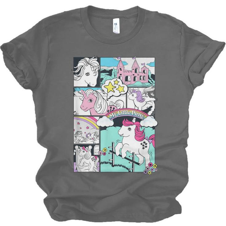 My Little Pony Classic Vintage Rainbow Castle Comic Book Unisex Jersey T-Shirt