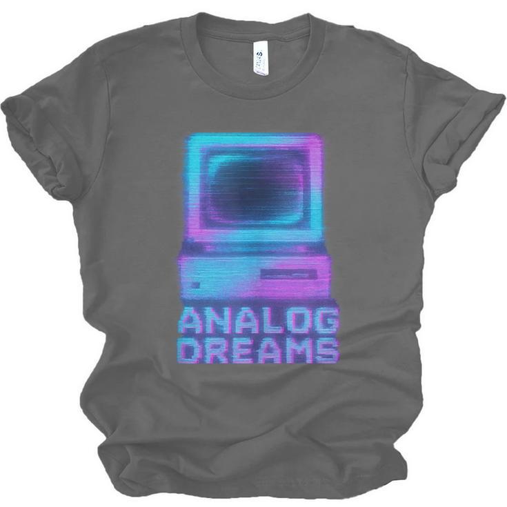 Lofi Reverie Analog Dreams Pixel 90s Desktop VHS Nostalgia Unisex Jersey T-Shirt