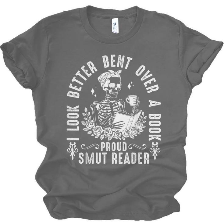I Look Better Bent Over a Book Proud Smut Reader Skeleton Unisex Jersey T-Shirt I Look Better Bent Over a Book Proud Smut Reader Skeleton Unisex Jersey T-Shirt