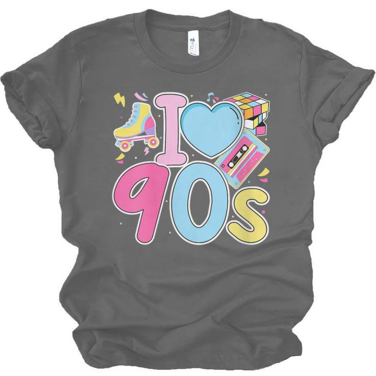 I Love 90's Retro Style Nostalgia Vibe 1990's Party Unisex Jersey T-Shirt