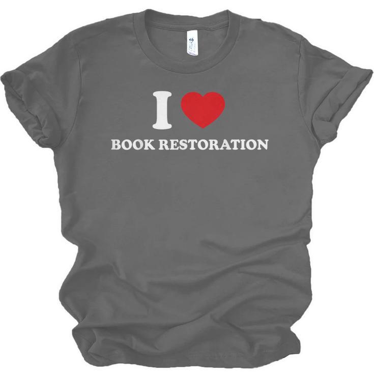 I LOVE BOOK RESTORATION Unisex Jersey T-Shirt