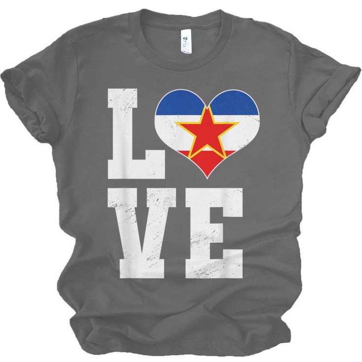 Love Yugoslavia Proud Yugoslav Nostalgia Unisex Jersey T-Shirt