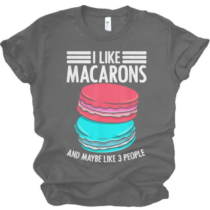 Macaroons Dessert Antisocial Introvert Pastries Food Lover Unisex Jersey T-Shirt