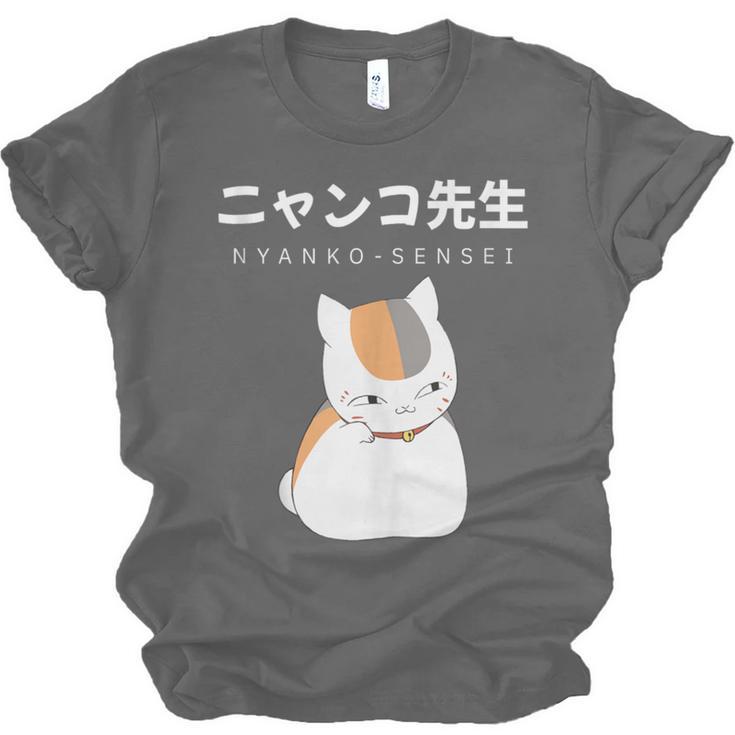 Madara Nyanko Sensei Natsume Yuujinchou Book Of Friends Cat Unisex Jersey T-Shirt