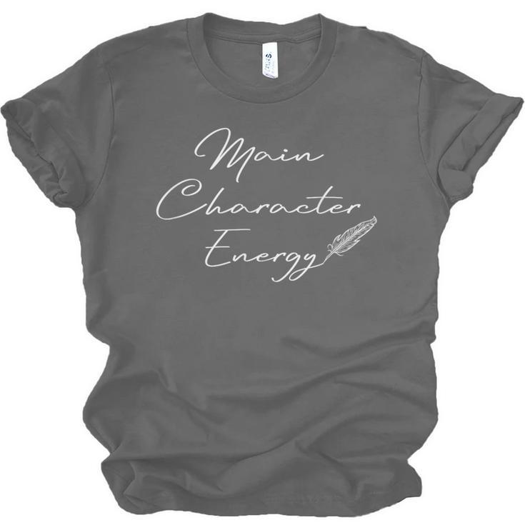 Main Character Energy Romance Book Reader Regency Unisex Jersey T-Shirt Main Character Energy Romance Book Reader Regency Unisex Jersey T-Shirt