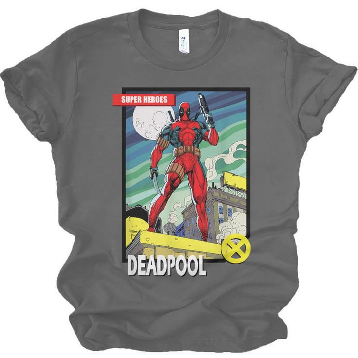 Marvel Comics Deadpool Vintage Book Art Unisex Jersey T-Shirt Marvel Comics Deadpool Vintage Book Art Unisex Jersey T-Shirt