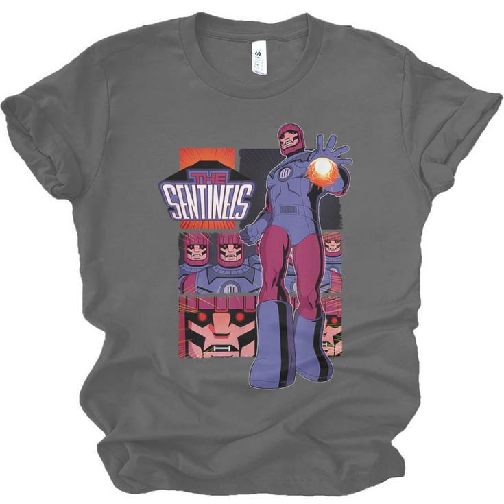 Marvel X-Men '97 Sentinels Vintage Classic Comic Book Panels Unisex Jersey T-Shirt