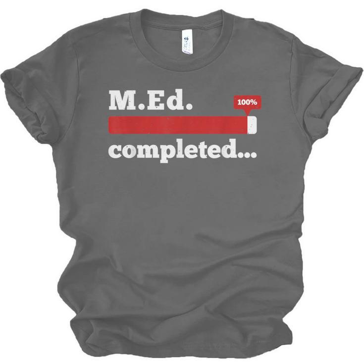 Master Of Education Completed Teacher Master Graduation For Men Women Unisex Jersey T-Shirt