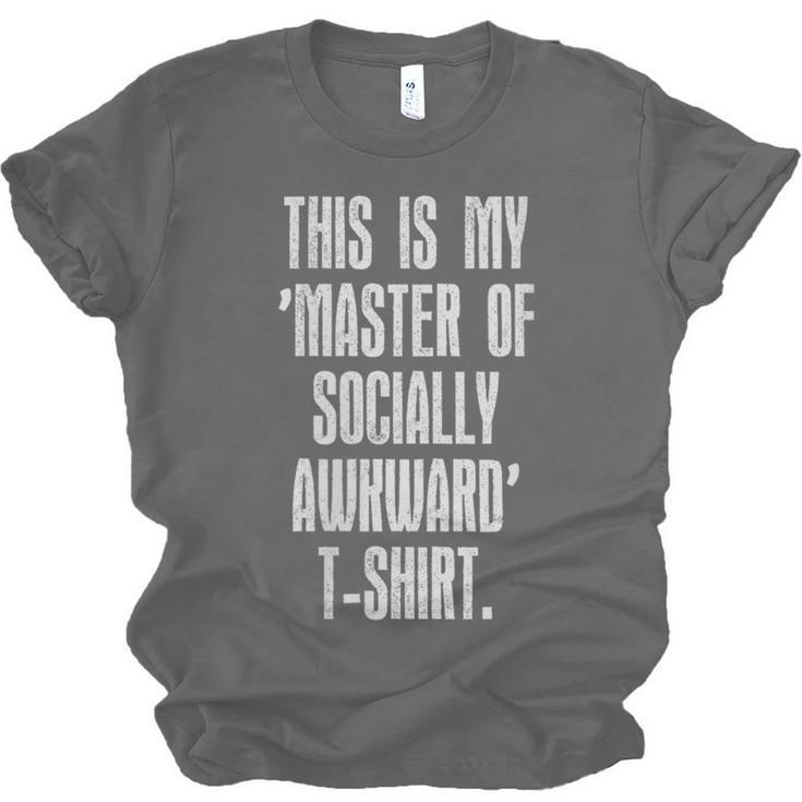 This Is My Master Of Socially Awkward Anti Social Introvert Unisex Jersey T-Shirt