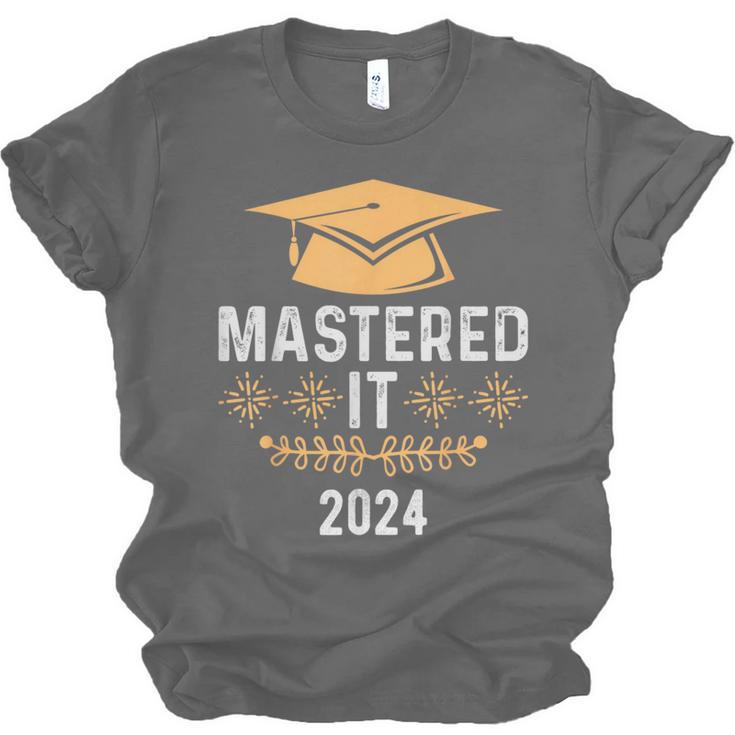 Mastered It 2024 Masters Degree Graduation Graduate Mba Unisex Jersey T-Shirt