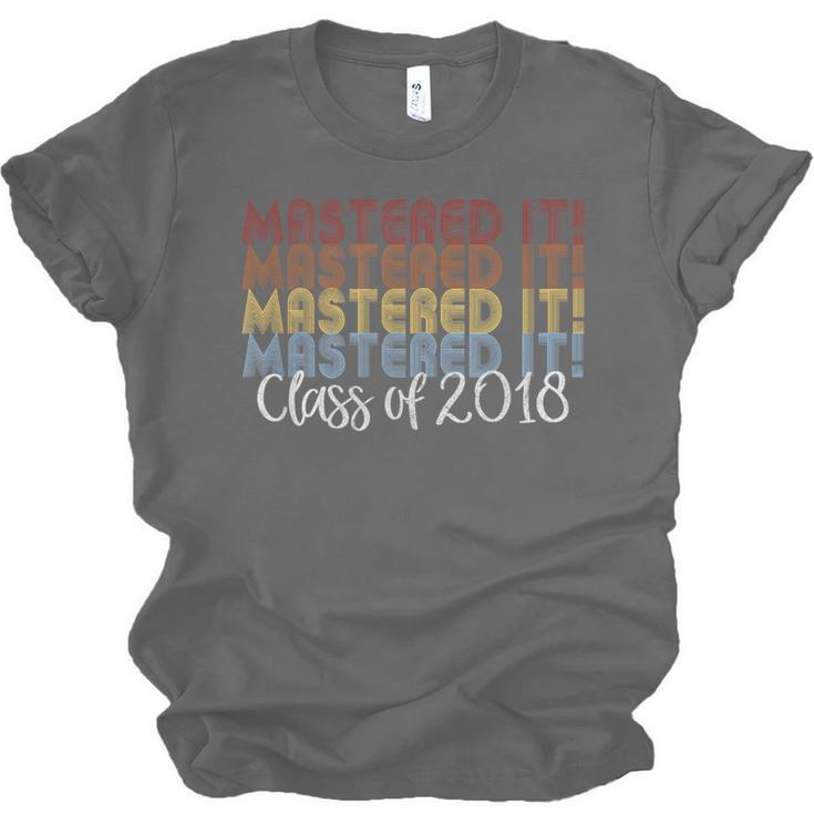 Mastered It Masters Degree Graduation Shirt For Him Her Unisex Jersey T-Shirt
