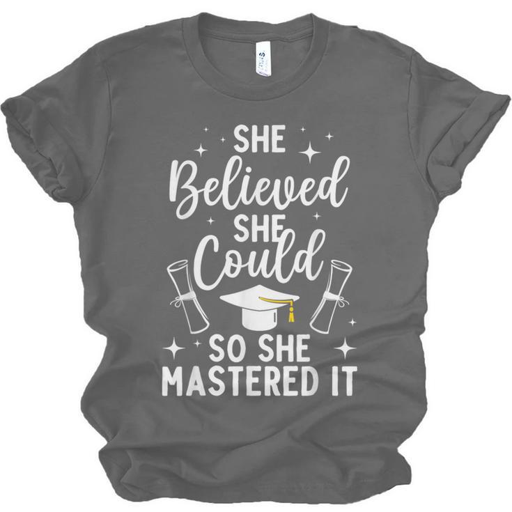 Masters Degree Graduation Art For Women Girl Masters Degree Unisex Jersey T-Shirt
