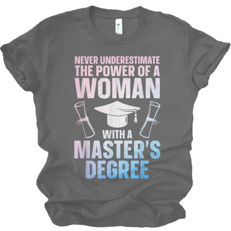 Masters Degree Graduation Art For Women Girls Masters Degree Unisex Jersey T-Shirt