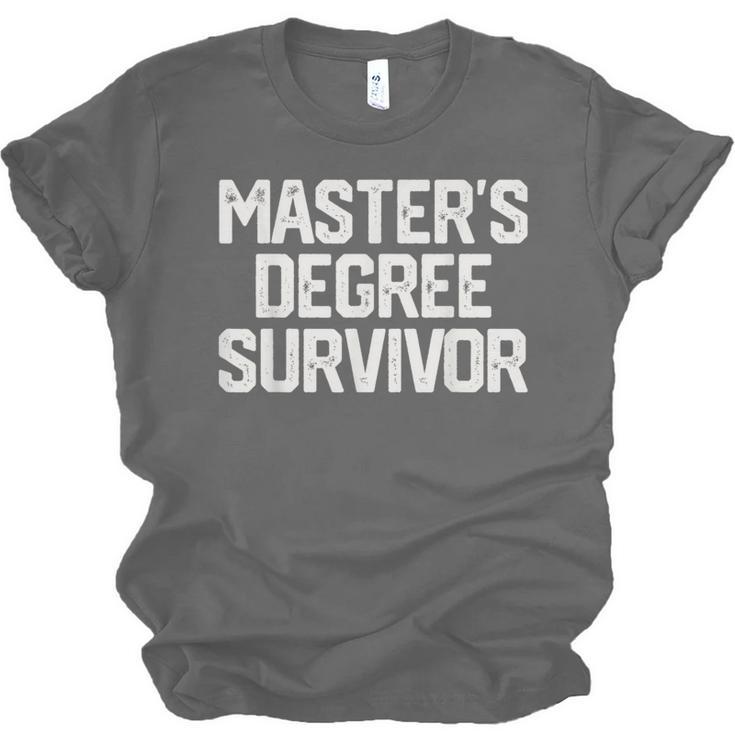 MASTER'S DEGREE SURVIVOR Graduation Grad College Unisex Jersey T-Shirt