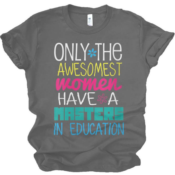Masters In Education Degree Graduation Women MeD Unisex Jersey T-Shirt