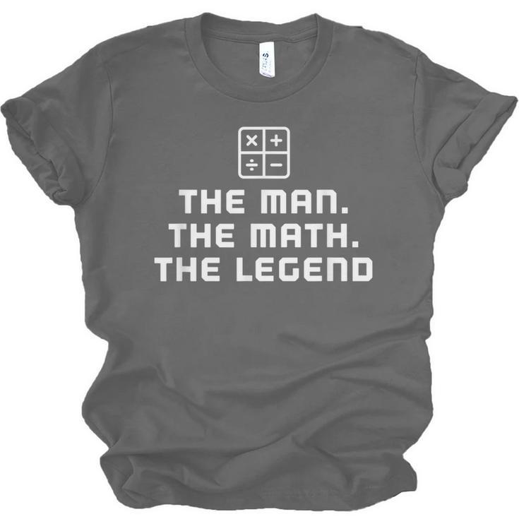 Math Teacher Shirts The Legend Graduation Retirement Unisex Jersey T-Shirt