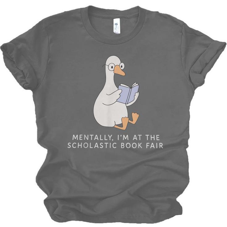 Mentally At The Scholastic Book Fair Retro Vintage Trendy Unisex Jersey T-Shirt
