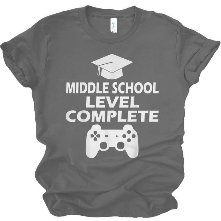 Middle School Level Complete Gamer Graduation Day 2024 Unisex Jersey T-Shirt