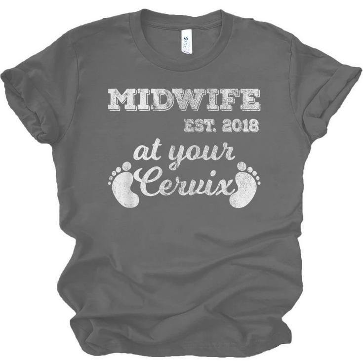 Midwife Est 2018 At Your Cervix Graduation Unisex Jersey T-Shirt