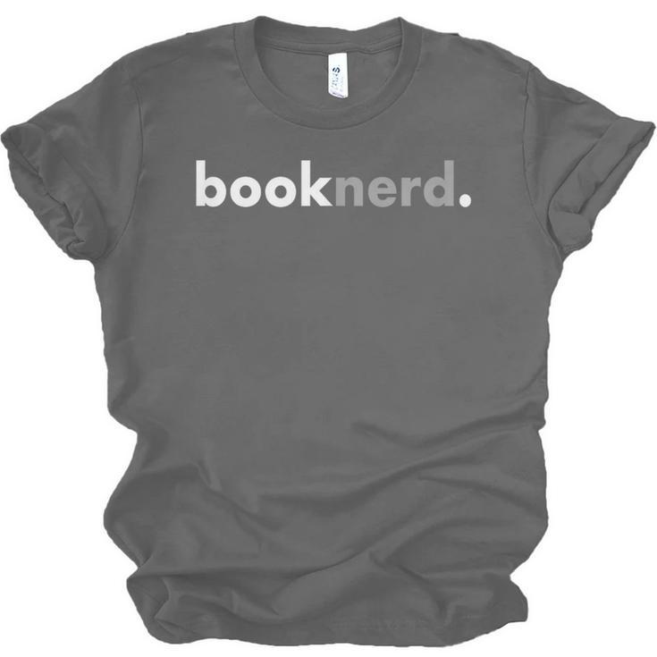 Minimalist Book Lover Book Nerd Unisex Jersey T-Shirt