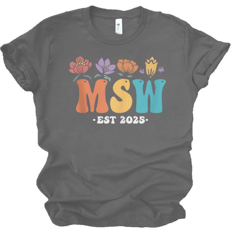 MSW Est 2025 Graduation School Social Worker Shirt Master Unisex Jersey T-Shirt