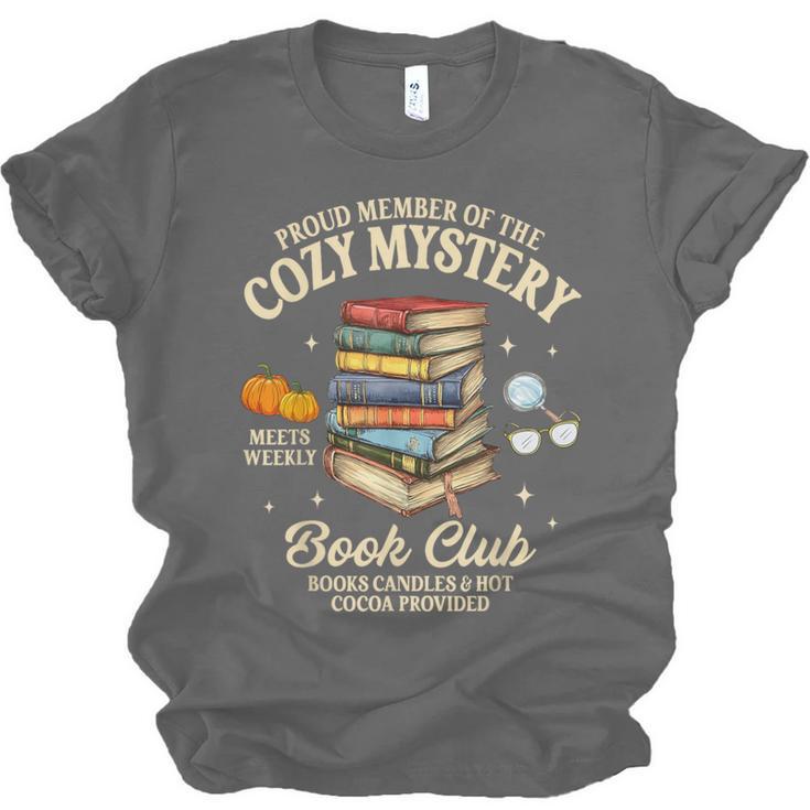 Mystery Book Reader Member Of The Cozy Mystery Book Club Unisex Jersey T-Shirt Mystery Book Reader Member Of The Cozy Mystery Book Club Unisex Jersey T-Shirt