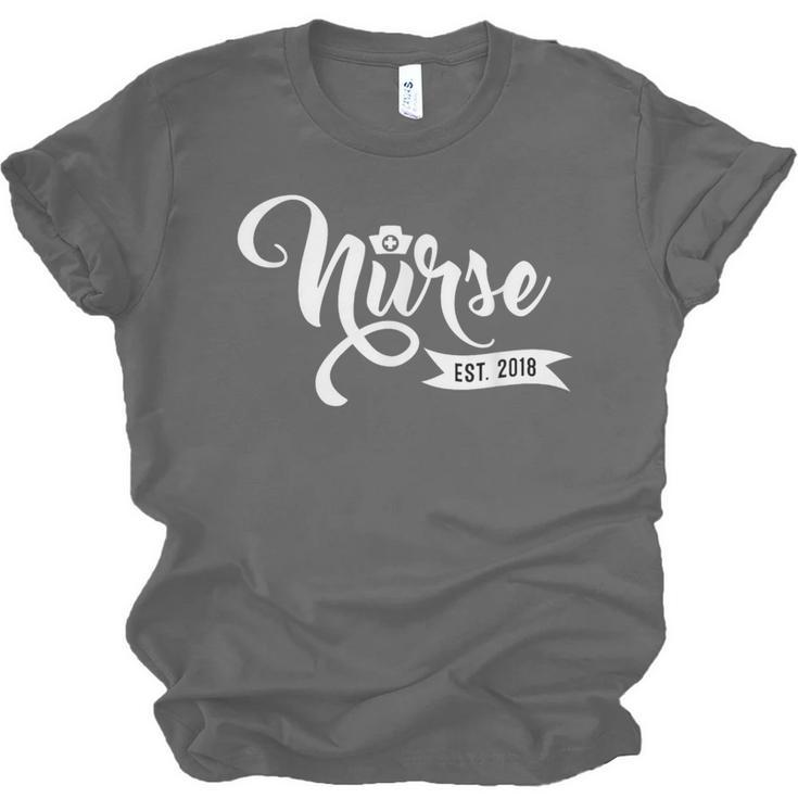 New Nurse 2018 Nursing School Graduate Graduation Shirt Unisex Jersey T-Shirt