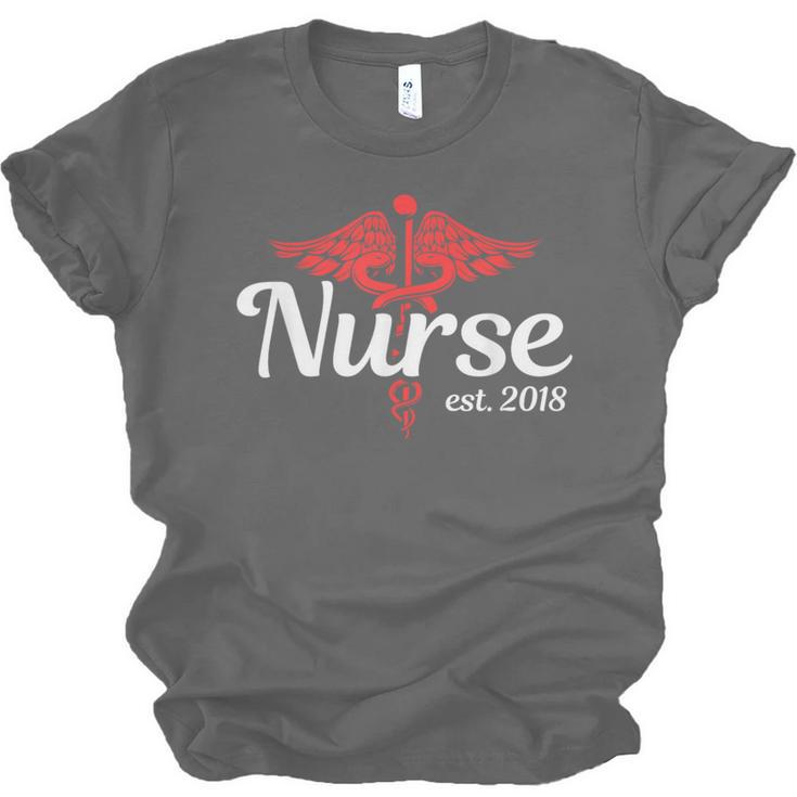 New Nurse 2018 Nurse Nursing School Graduation Shirt Unisex Jersey T-Shirt