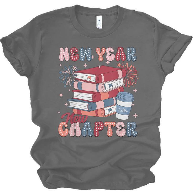 New Year New Chapter Happy New Year 2025 Book Lover Unisex Jersey T-Shirt