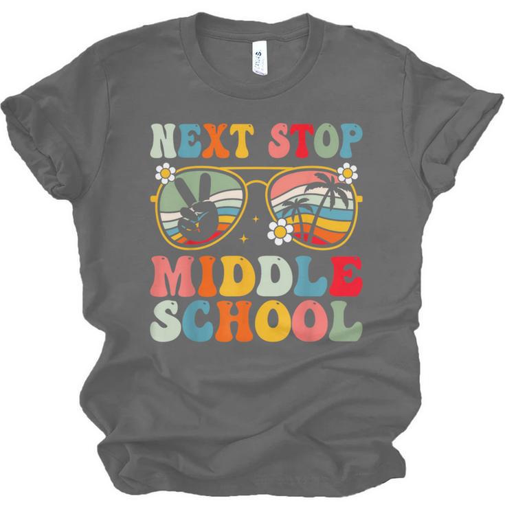 Next Stop Middle School Elementary School Graduation 2025 Unisex Jersey T-Shirt