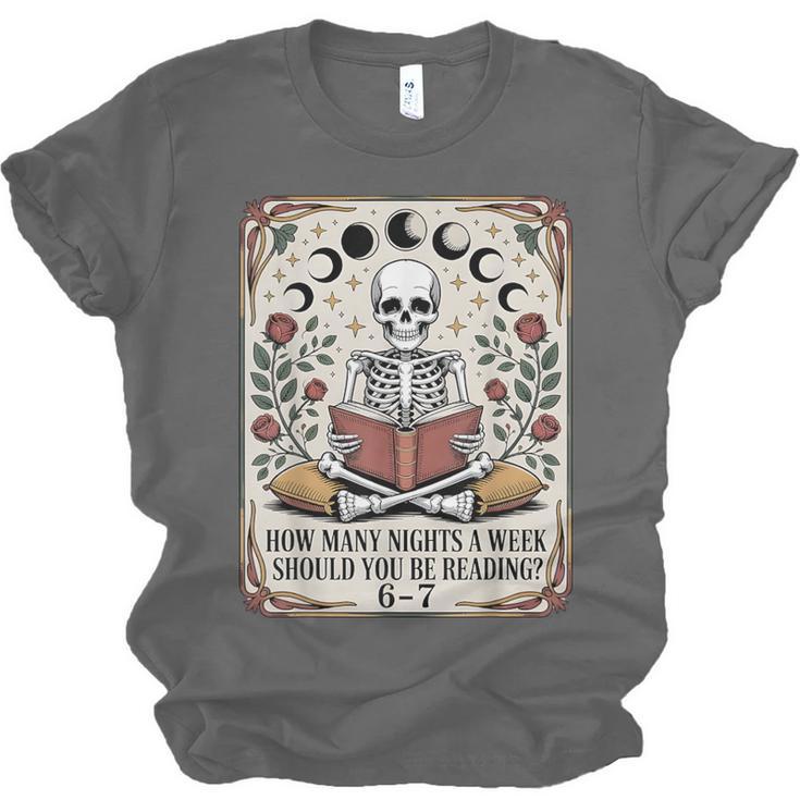 How Many Nights Reading Meme 6 7 Book Lover Unisex Jersey T-Shirt How Many Nights Reading Meme 6 7 Book Lover Unisex Jersey T-Shirt