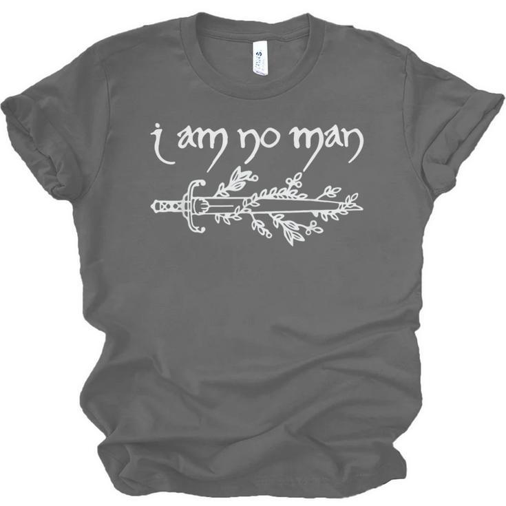 I Am No Man Reading Fandom Literature Book Lover Librarian Unisex Jersey T-Shirt
