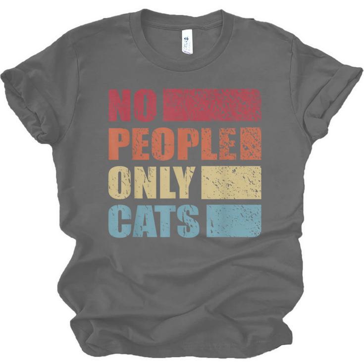 No People Only Cats Introvert Unisex Jersey T-Shirt No People Only Cats Introvert Unisex Jersey T-Shirt