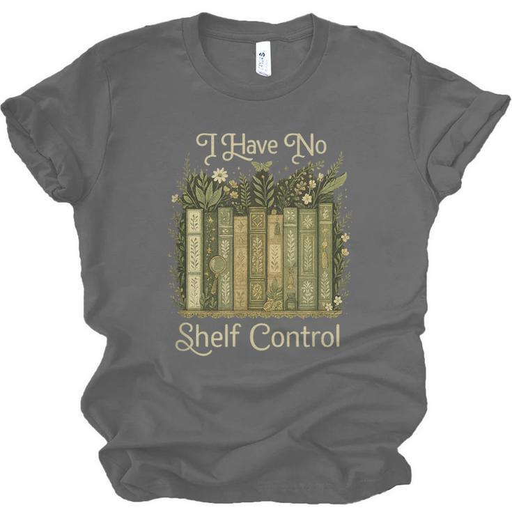 I Have No Shelf Control Vintage Botanical Books Graphic Unisex Jersey T-Shirt