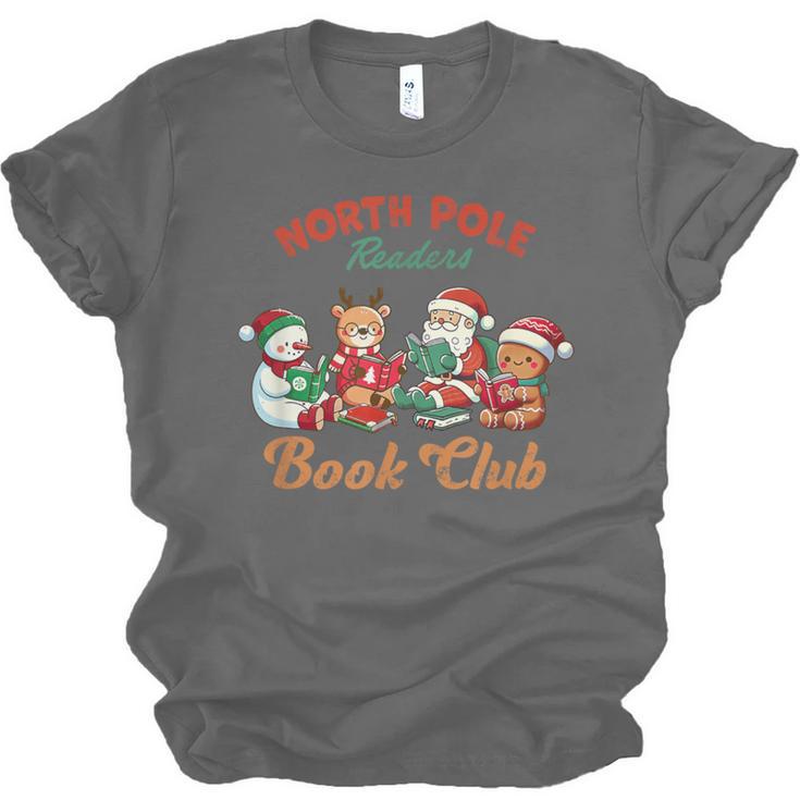 North Pole Readers Book Club Reading Book Christmas Unisex Jersey T-Shirt North Pole Readers Book Club Reading Book Christmas Unisex Jersey T-Shirt