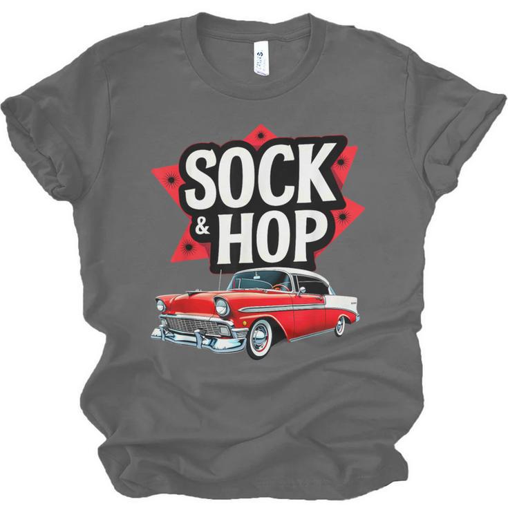 Nostalgia 1950s Sock Hop Dance Unisex Jersey T-Shirt