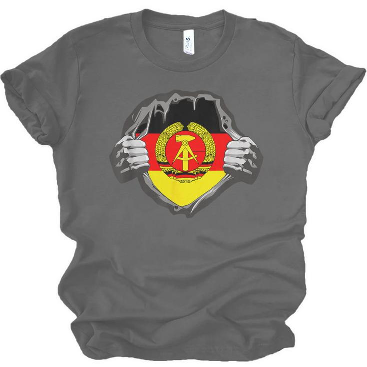 Nostalgia Chest Flag GDR Unisex Jersey T-Shirt Nostalgia Chest Flag GDR Unisex Jersey T-Shirt