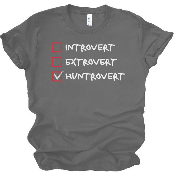 Not Introvert Huntrovert Hunting Hunt-Trovert Hunter Unisex Jersey T-Shirt Not Introvert Huntrovert Hunting Hunt-Trovert Hunter Unisex Jersey T-Shirt