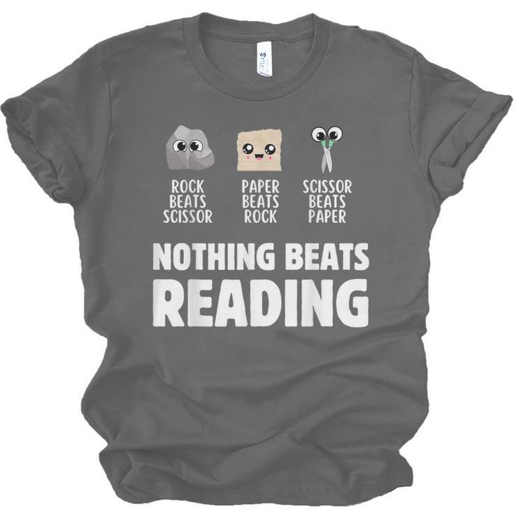 Nothing Beats Reading Librarian Book Bookworm Unisex Jersey T-Shirt