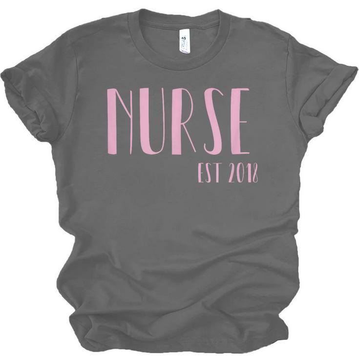Nurse Est 2018 New Nurse Graduation Shirt Unisex Jersey T-Shirt