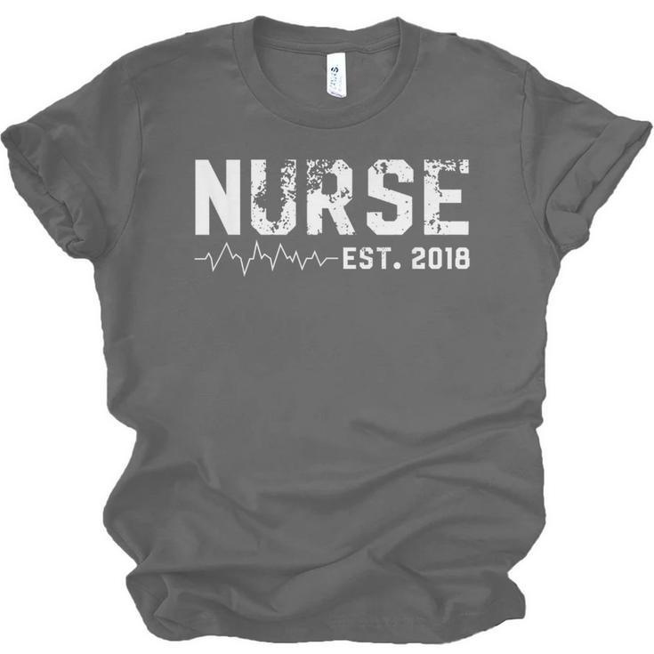Nurse Est 2018 Nursing School Graduation Unisex Jersey T-Shirt