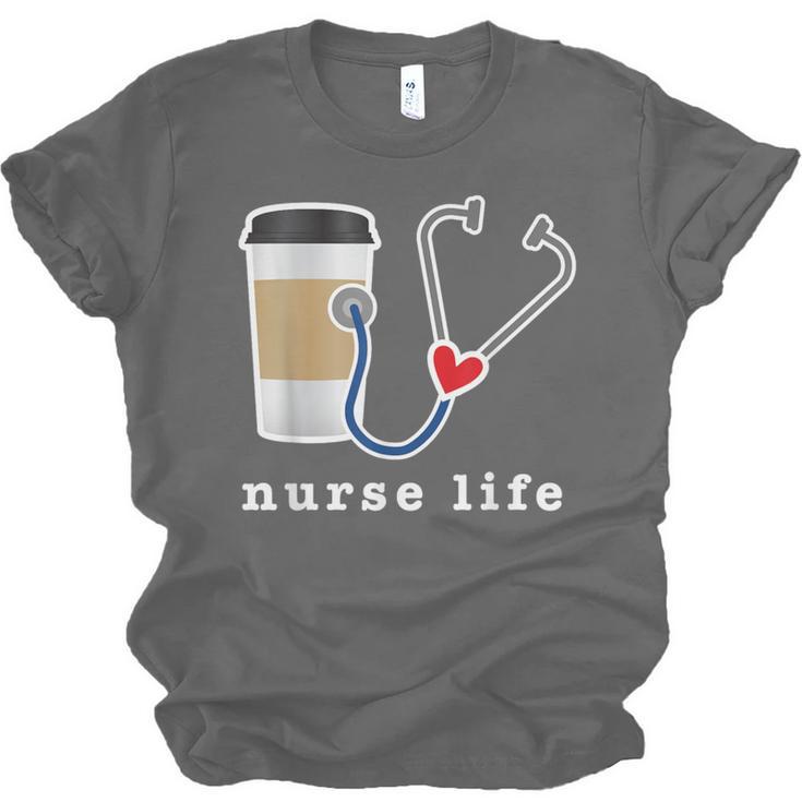 Nurse Life Graphic Nursing School Graduation Unisex Jersey T-Shirt